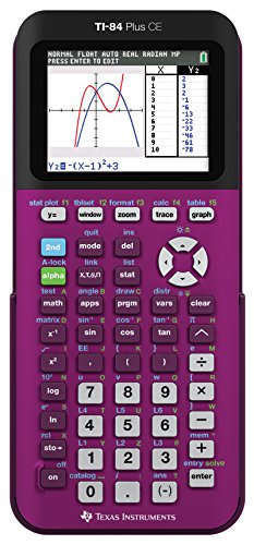 Texas Instruments TI-84 Plus CE Graphing Calculator Plum Pi